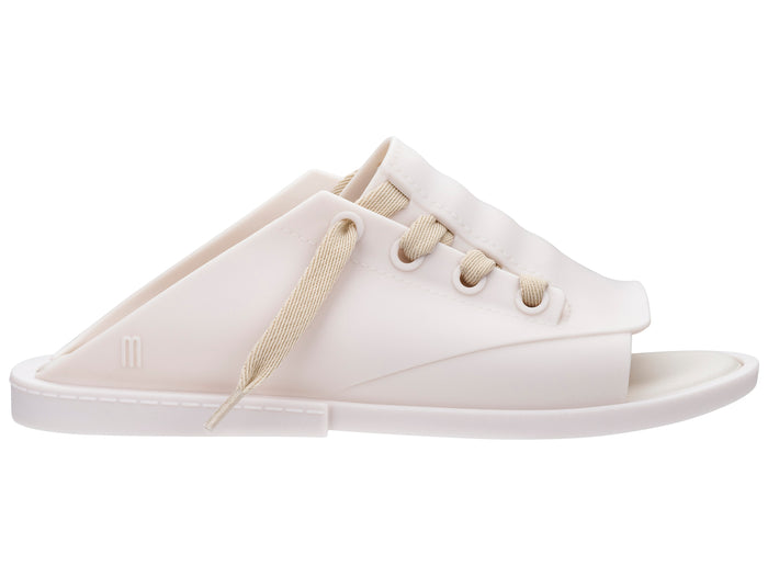 Melissa Ulitsa Lace Up White Slide for Women