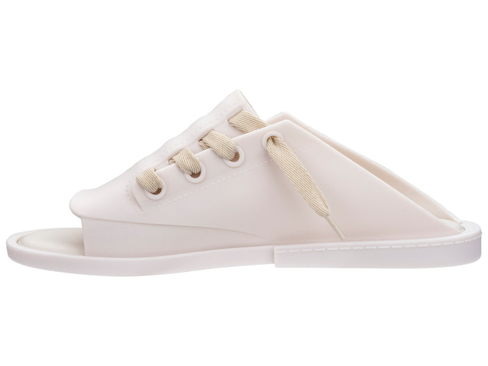 Melissa Ulitsa Lace Up White Slide for Women