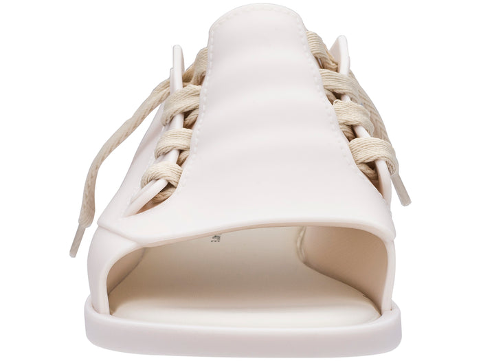 Melissa Ulitsa Lace Up White Slide for Women