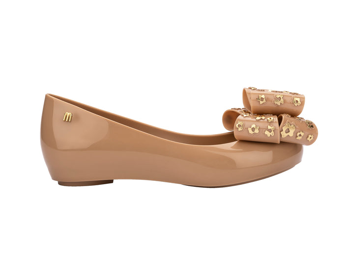 Melissa Ultragirl Sweet XXII AD Beige Gold Ballerinas For Women