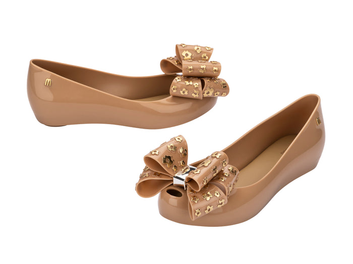 Melissa Ultragirl Sweet XXII AD Beige Gold Ballerinas For Women