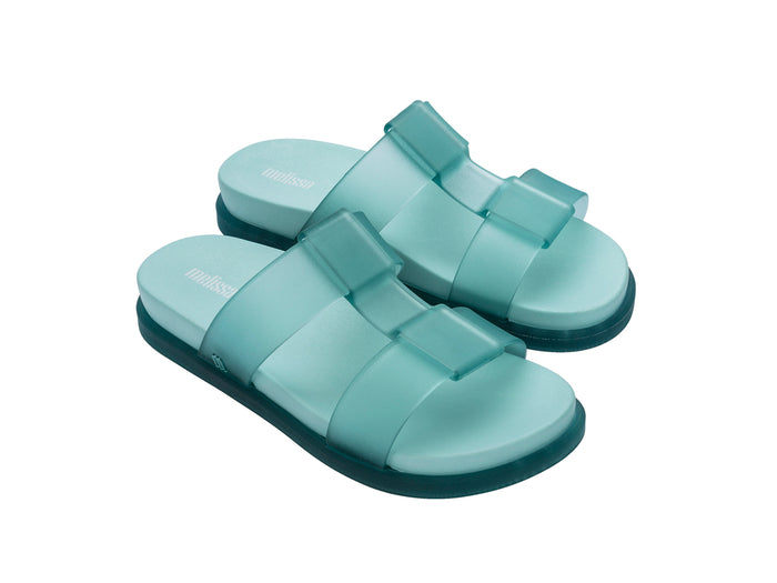 Melissa Way Platform Slide Green Slip-ons for Women – Stylish and Comfortable Summer Footwear