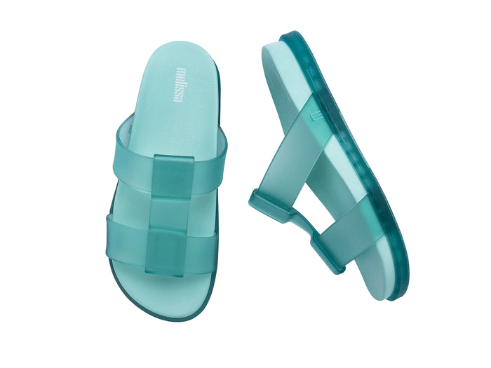 Melissa Way Platform Slide Green Slip-ons for Women – Stylish and Comfortable Summer Footwear