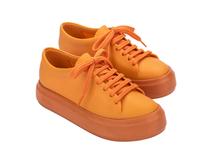 Melissa Wild AD Matte Orange Lace-Up Sneakers for Women - Stylish and Comfortable Footwear