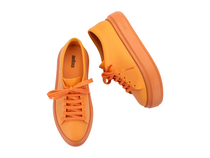 Melissa Wild AD Matte Orange Lace-Up Sneakers for Women - Stylish and Comfortable Footwear