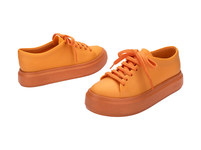 Melissa Wild AD Matte Orange Lace-Up Sneakers for Women - Stylish and Comfortable Footwear