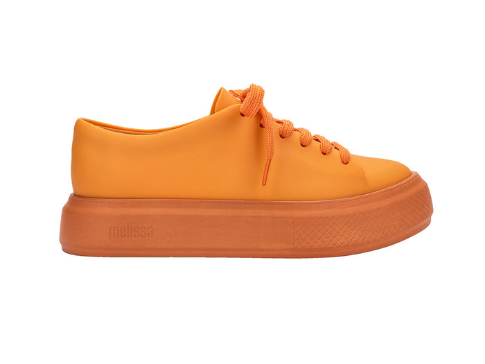 Melissa Wild AD Matte Orange Lace-Up Sneakers for Women - Stylish and Comfortable Footwear