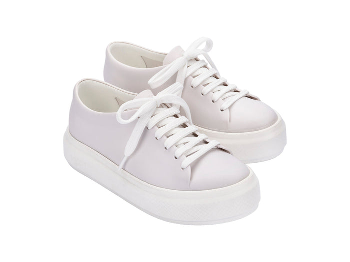 Melissa Wild Matte Lace Up Women White Sneakers