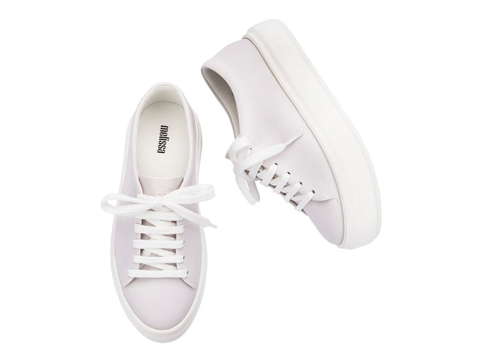 Melissa Wild Matte Lace Up Women White Sneakers