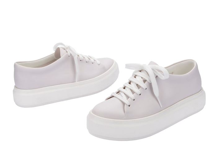 Melissa Wild Matte Lace Up Women White Sneakers