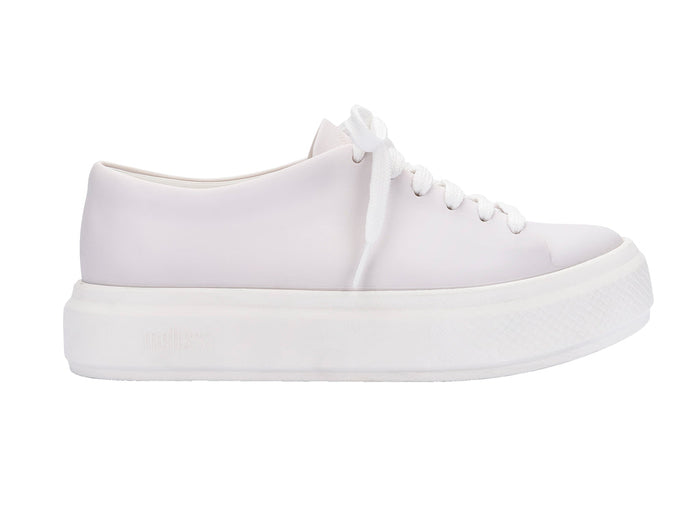 Melissa Wild Matte Lace Up Women White Sneakers