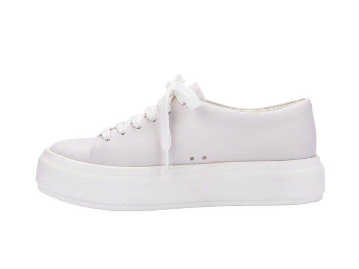 Melissa Wild Matte Lace Up Women White Sneakers