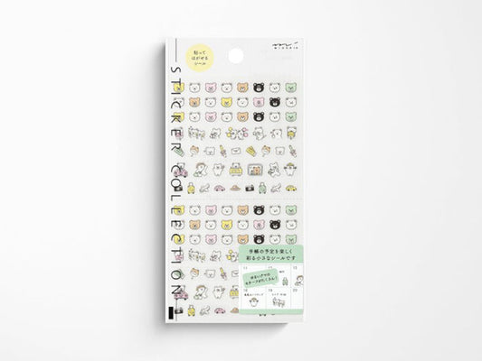 Midori Planner Stickers - Pictograph Bear