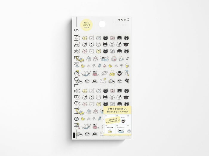 Midori Planner Stickers - Pictograph Cat