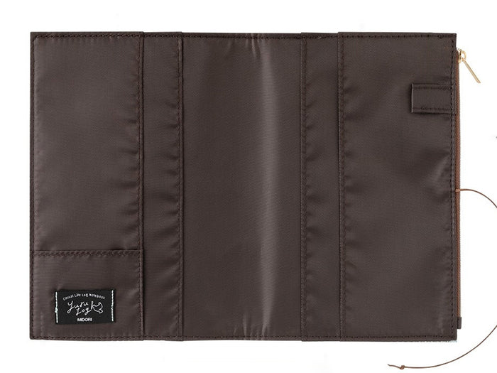 Midori Yuru Log Notebook Cover B6 - Beige Cloth