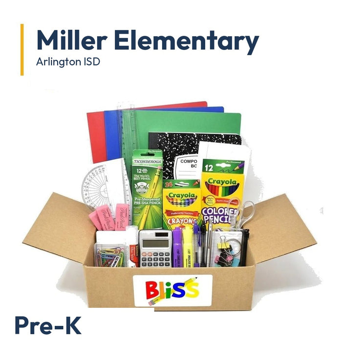 Miller Elementary Pre-K School Supply Kit
