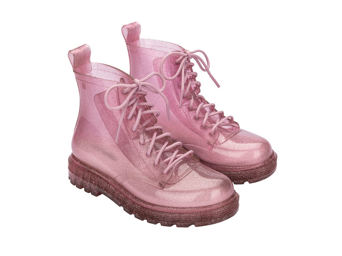 glitter pink boots