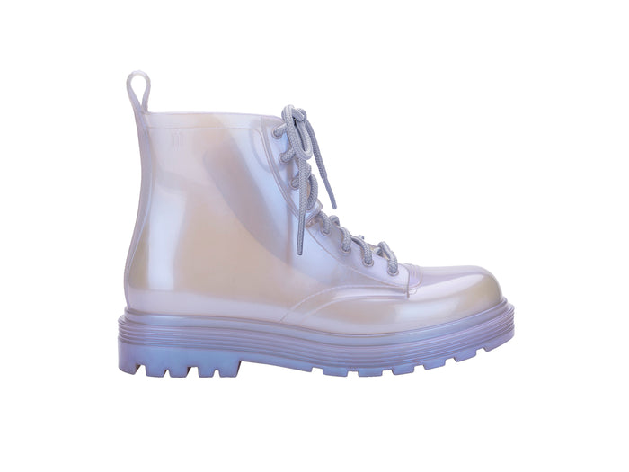 Mini Melissa Coturno Pearly Blue Boots For Kids