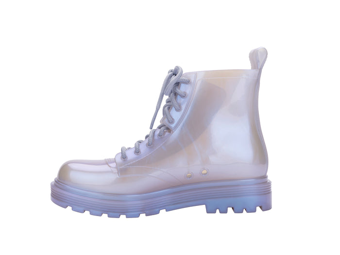 Mini Melissa Coturno Pearly Blue Boots For Kids