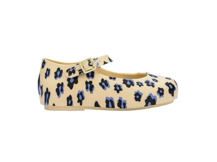 Mini Melissa Dora II Floral Print Round Toe Yellow Ballerinas for Babies â€“ Adorable and comfortable baby ballerinas with a floral print and round toe design, perfect for little feet.