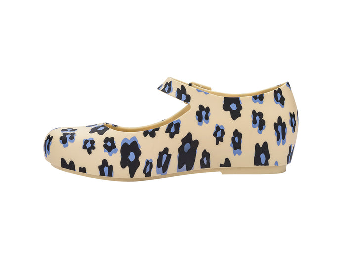 Mini Melissa Dora II floral print round toe yellow ballerinas for girls – stylish, comfortable kids’ shoes with playful design for casual and party wear