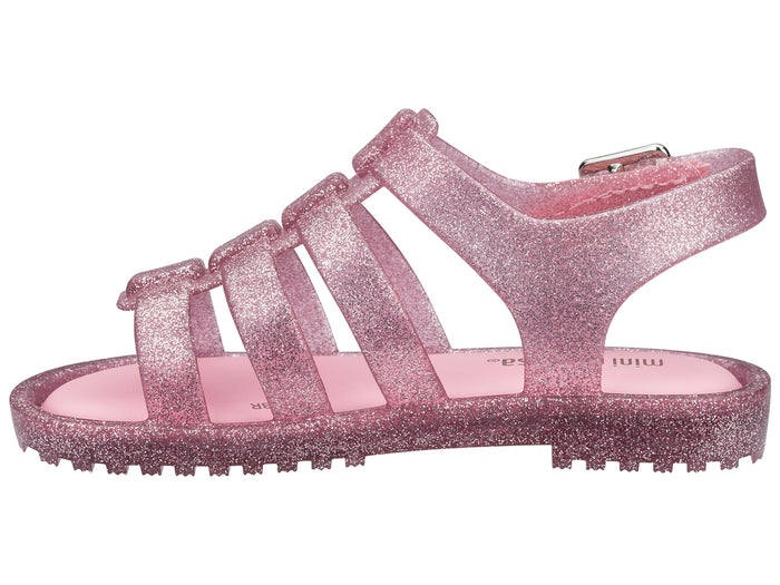 Mini Melissa Flox Glitter Pink Sandal for Baby Girl