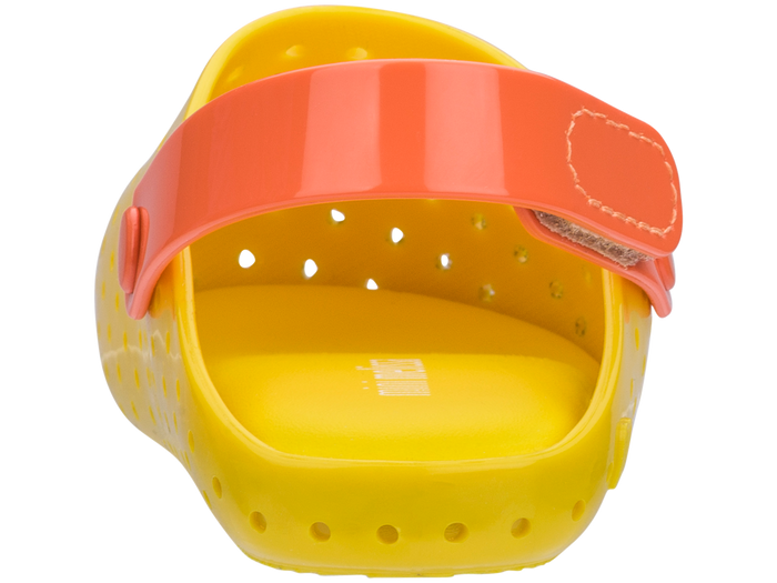 Mini Melissa Furadinha Babouche Yellow Baby Sandals