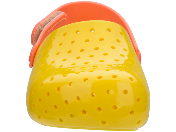 Mini Melissa Furadinha Babouche Yellow Baby Sandals