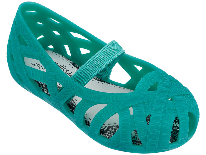 Mini Melissa Jean Jason Wu Green Ballerinas for Babies â€“ Stylish, comfortable, and soft baby shoes designed for all-day wear.
