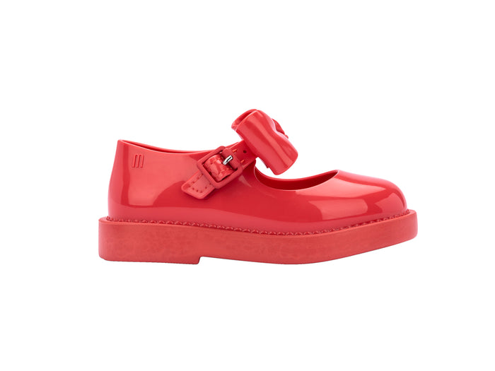 Mini Melissa Lola Baby Red Sneaker with Bow Applique – stylish, comfy, and durable baby sneakers for girls. Perfect toddler footwear with COD available.