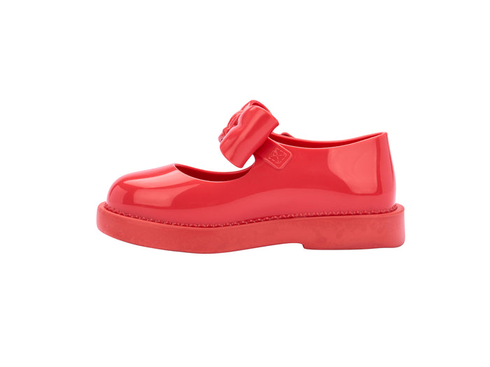 Mini Melissa Lola Baby Red Sneaker with Bow Applique – stylish, comfy, and durable baby sneakers for girls. Perfect toddler footwear with COD available