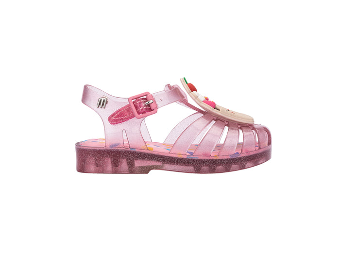 Mini Melissa Possession Candy Clear Pink Sandal For Baby Girl