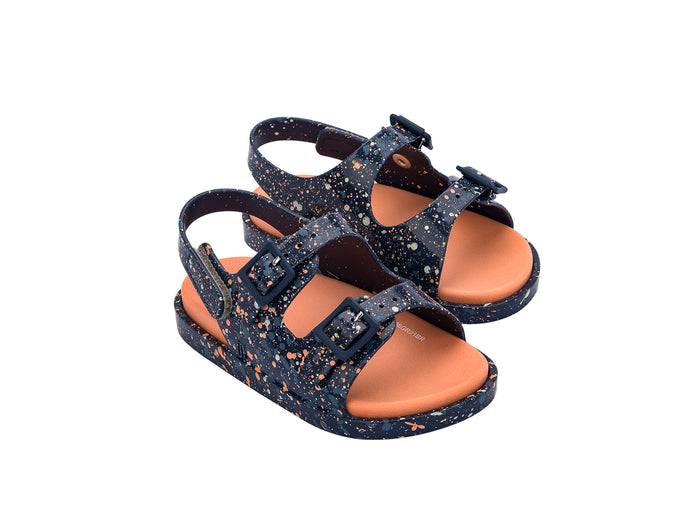 Mini Melissa Wide II blue sandals