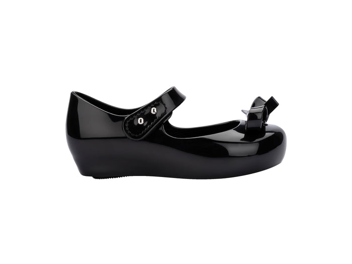 Mini Melissa Ultragirl Bow IV Black Ballerinas Sandals for Babies – Stylish and Comfortable Baby Girl Footwear
