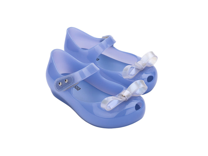 Mini Melissa Ultragirl Bow IV Blue Ballerinas Sandals for Babies – Stylish and Comfortable Baby Girl Footwear