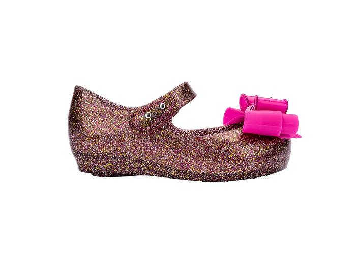 Mini Melissa Ultragirl Sweet IX Glitter Pink Ballerinas for Baby Girl -  melissa shoes for girls