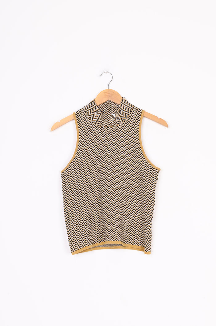 Minnie Rose Womens Gold Top Size M