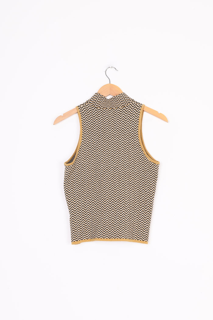 Minnie Rose Womens Gold Top Size M