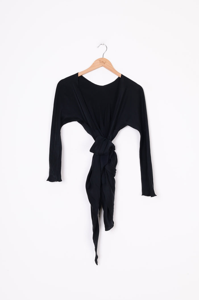 Miss Crabb Womens Black Top Size 1