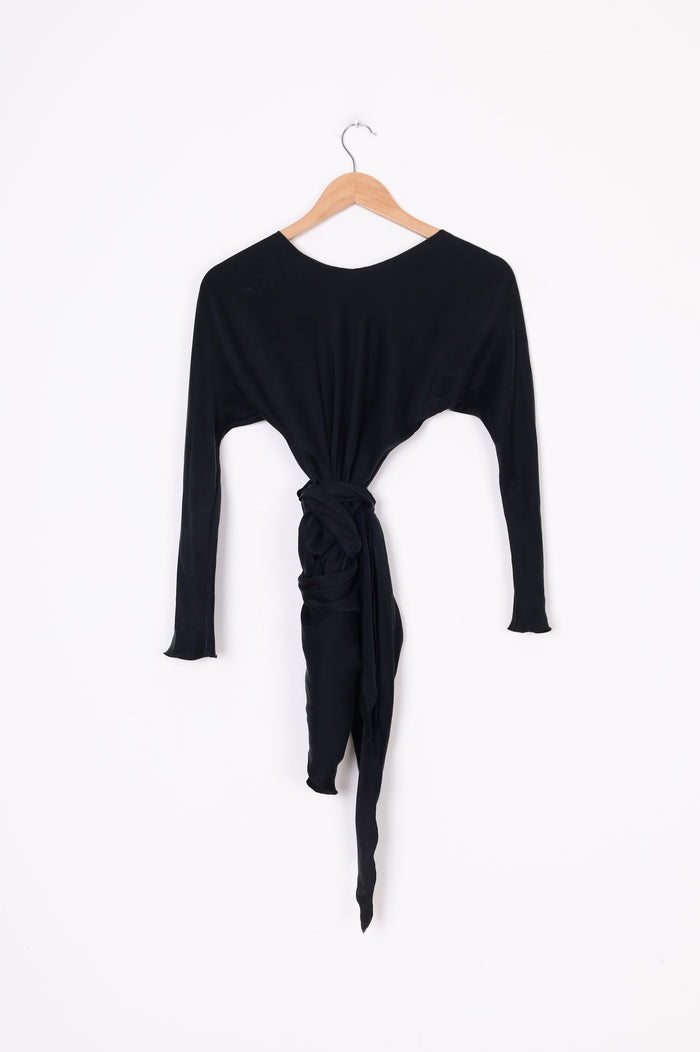 Miss Crabb Womens Black Top Size 1