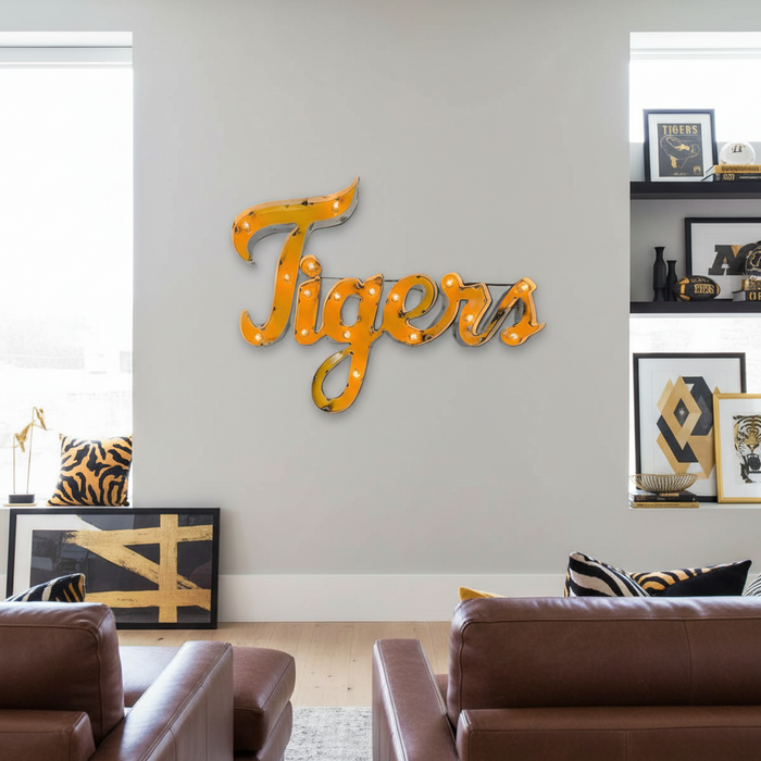 Missouri Tigers Lighted Recycled Metal Wall Decor