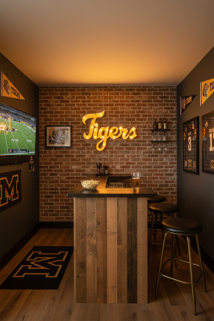 Missouri Tigers Lighted Recycled Metal Wall Decor