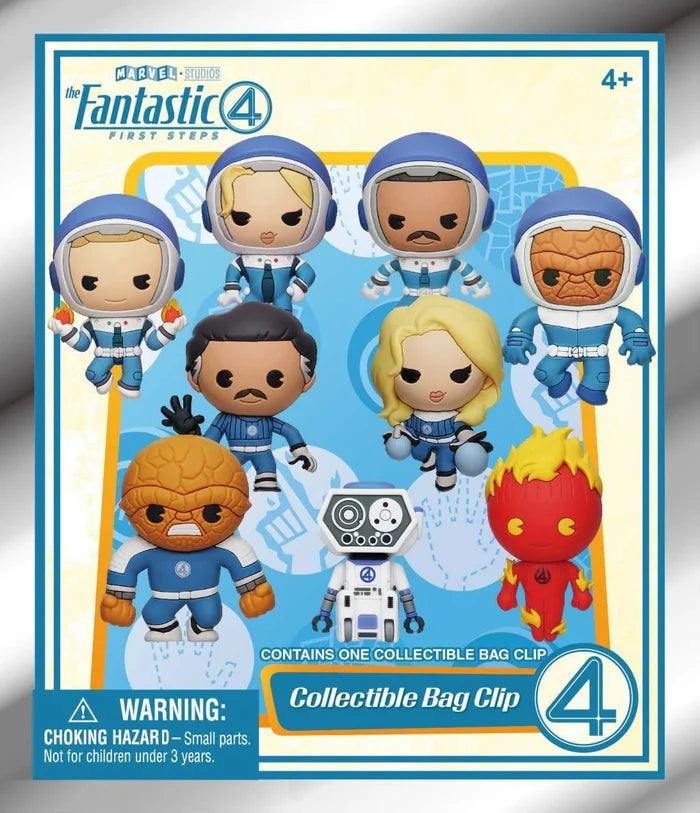 Monogram Marvel The Fantastic Four - Characters - 1pc 3D Figure Bag Clip Blind Bag