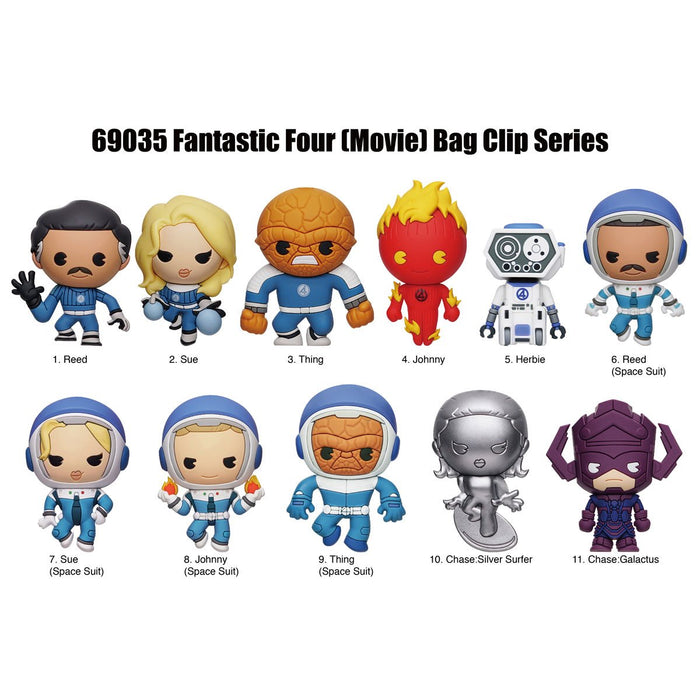 Monogram Marvel The Fantastic Four - Characters - 1pc 3D Figure Bag Clip Blind Bag