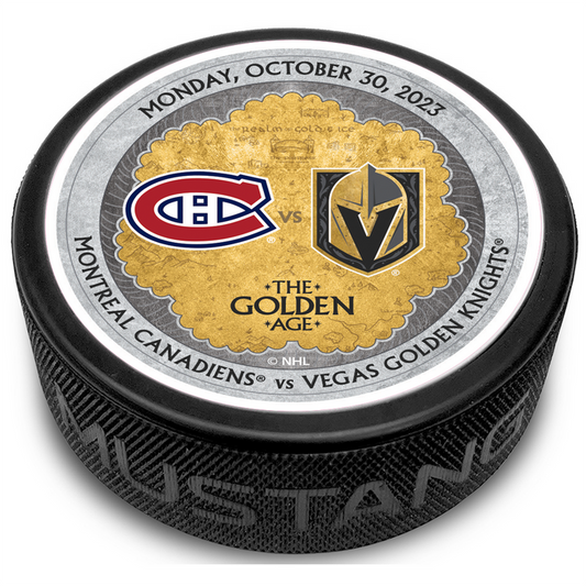 MTL vs. VGK Gameday Puck 10/30/2023 - BLACK / Each - Puck
