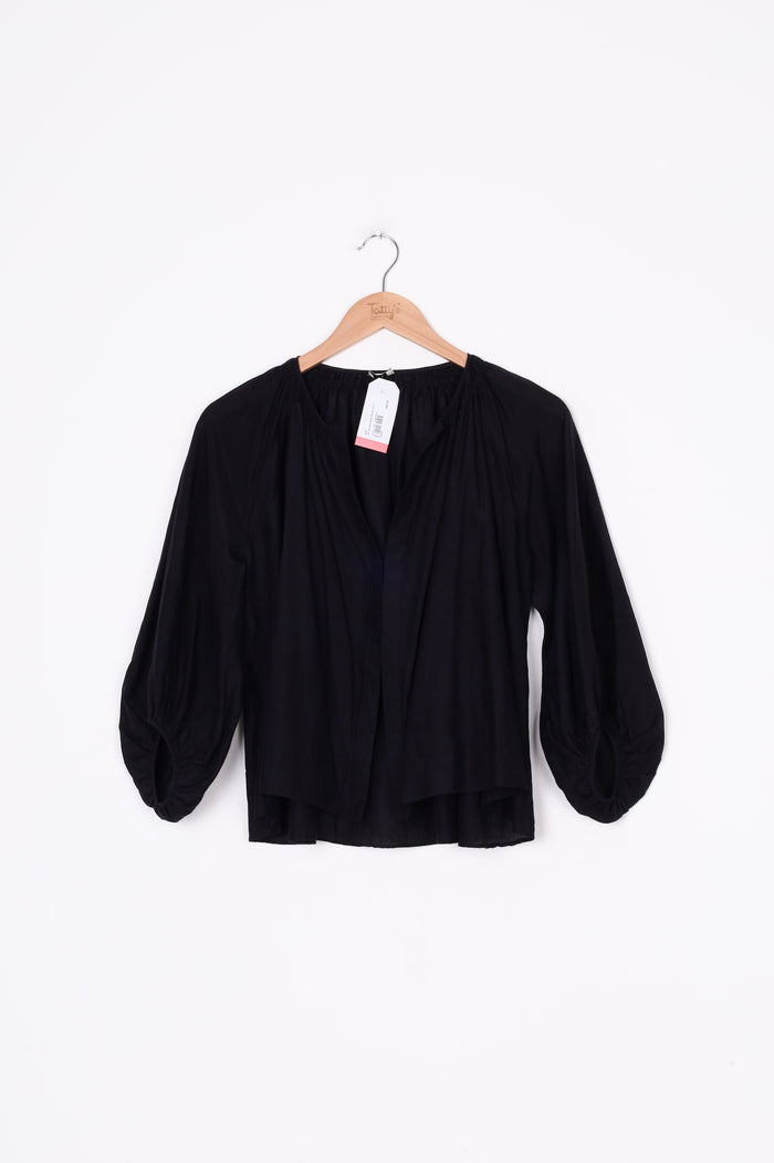 MY_ Womens Black Blouse Size S