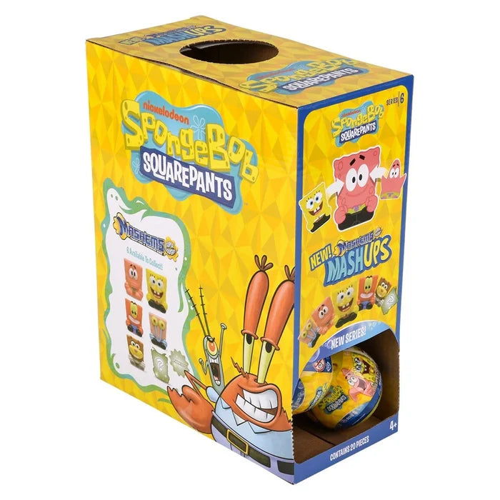 SpongeBob SquarePants toy packaging with cartoon characters on a white background