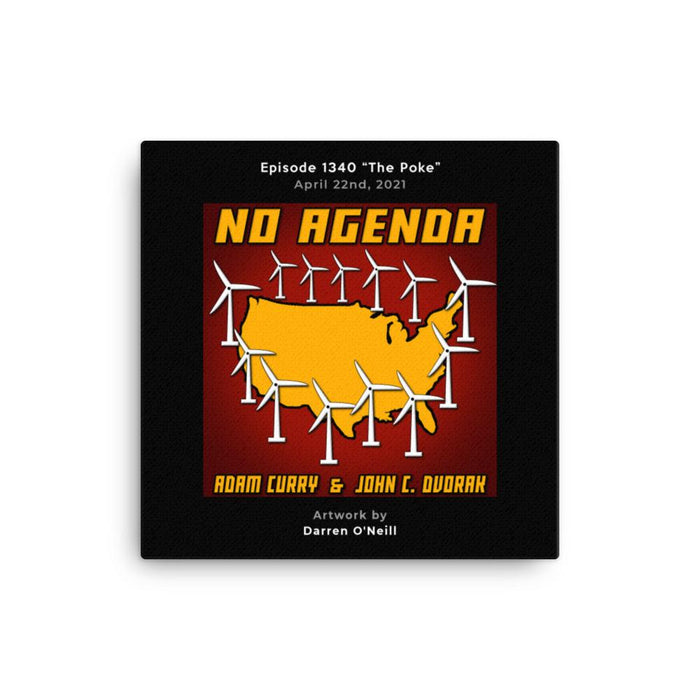 NO AGENDA 1340 - customizable canvas cover art