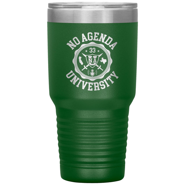 NO AGENDA UNIVERSITY - 30 oz tumbler