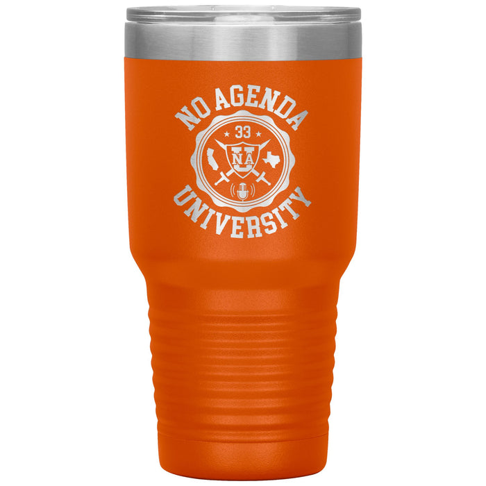 NO AGENDA UNIVERSITY - 30 oz tumbler